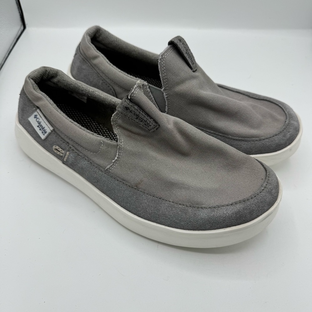 Columbia PFG Boatside‎ omni grip LT. Mens Size 9 W Wide gray slip on casual